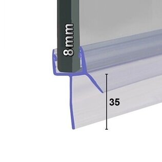 Baguette de porte de douche