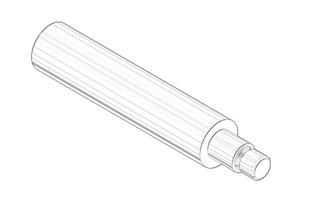 Poign&eacute;e Levier &Oslash; 10 x 56 mm Chrome