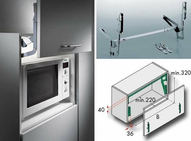 Deurliftsysteem gas 861-1170