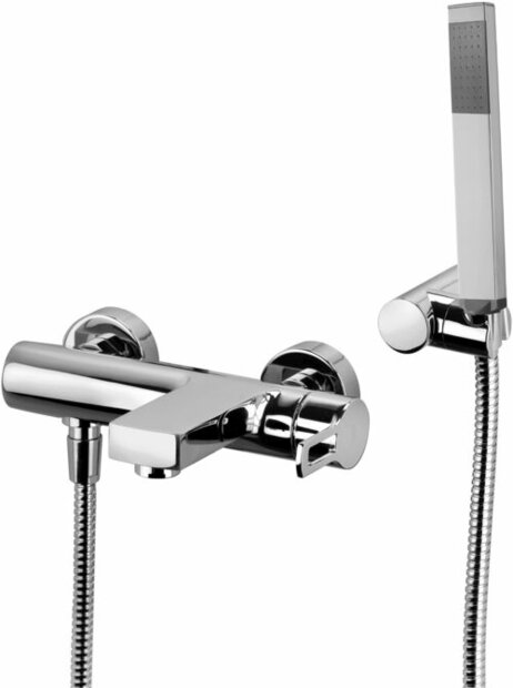 Baignoire / douche expos&eacute;e raccord WEST Chrome