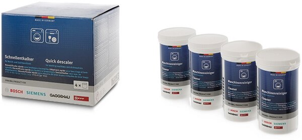 Siemens Bosch 00312269 Kit avec d&eacute;tergent et d&eacute;tartrant rapide pour machines &agrave; laver