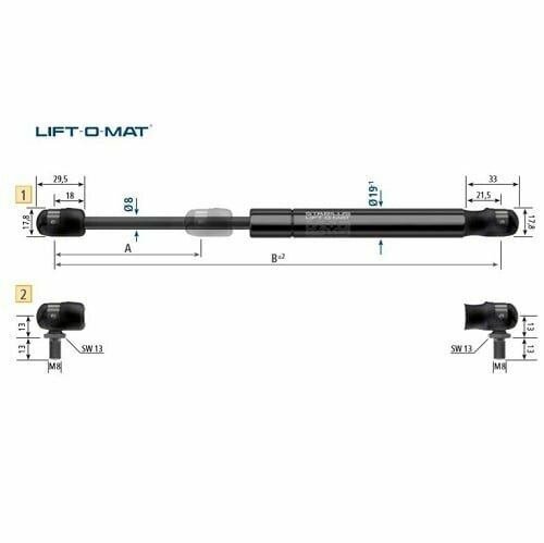 Stabilus 083305 500N