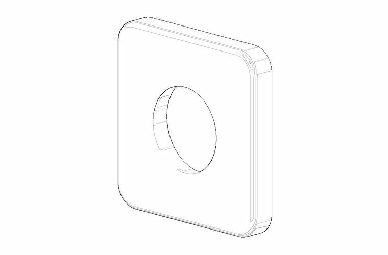 Dornbracht 092771007-06 Rozet platina mat