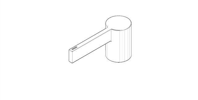 Dornbracht 092067012-00 Poign&eacute;e chrom&eacute;e