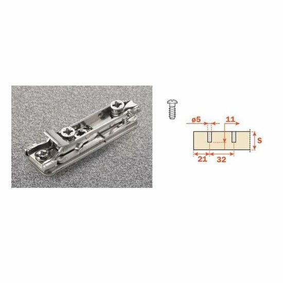 Salice Montageplaatje BAPGM39 H03