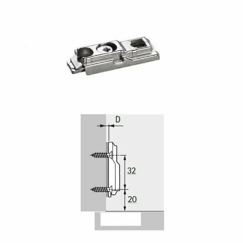 Hettich montageplaat 43017 intermat