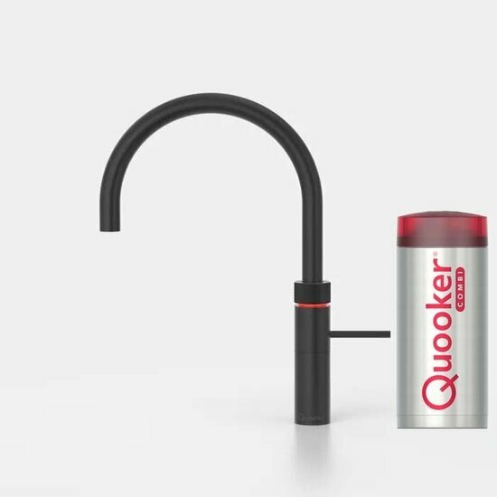 Quooker COMBI Fusion Round Zwart 22FRBLK
