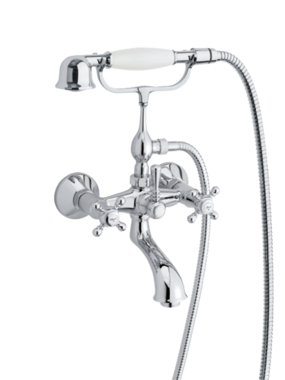 Damixa 3702500 tradition bad/douchemengkraan chroom (met handdoucheset)