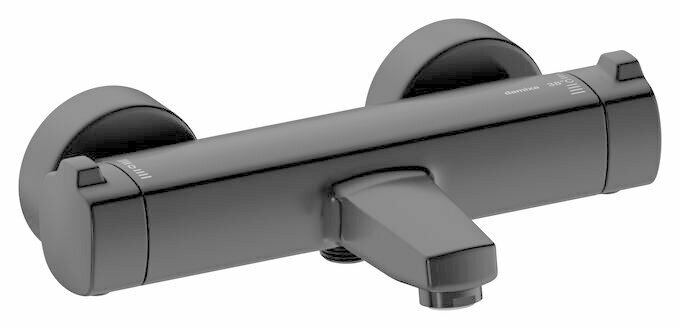 Damixa 5750761 pine bad/douchethermostaat mat zwart