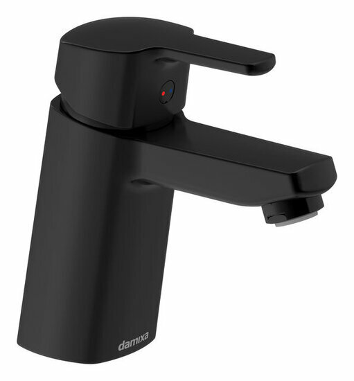 Damixa 1702161 pine wastafelkraan rubclean, 6 l/min, mat zwart
