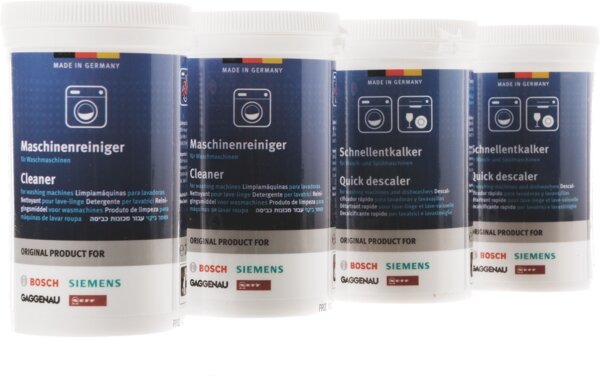 Siemens Bosch 00312265 Kit avec d&eacute;tergent et d&eacute;tartrant rapide pour machines &agrave; laver