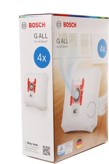 Sacs &agrave; poussi&egrave;re Siemens Bosch 17003048 pour aspirateurs Type G Tous les 4 pi&egrave;ces BBZ41FGALL