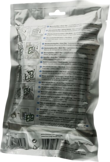 Filtre pour aspirateurs Bosch Siemens 00468637 Bionic AirFresh BBZ11BF