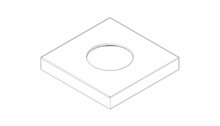 Dornbracht 092722043-06 Rozet platina mat