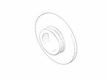 Dornbracht 092102105-06 Afdekplaat platina mat