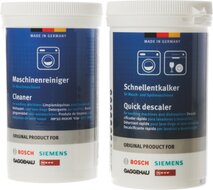 Siemens Bosch 00312276 Kit avec d&eacute;tergent et d&eacute;tartrant rapide pour machines &agrave; laver