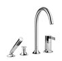 Dornbracht 27632809-00 M&eacute;langeur de bain 4 trous pour montage sur le bord de la baignoire et le bord du carrelage chrome